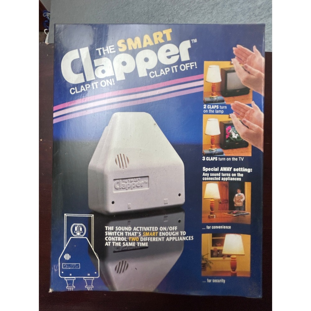 Vintage 1992 The Smart Clapper Sound Activated On Off Switch New in box